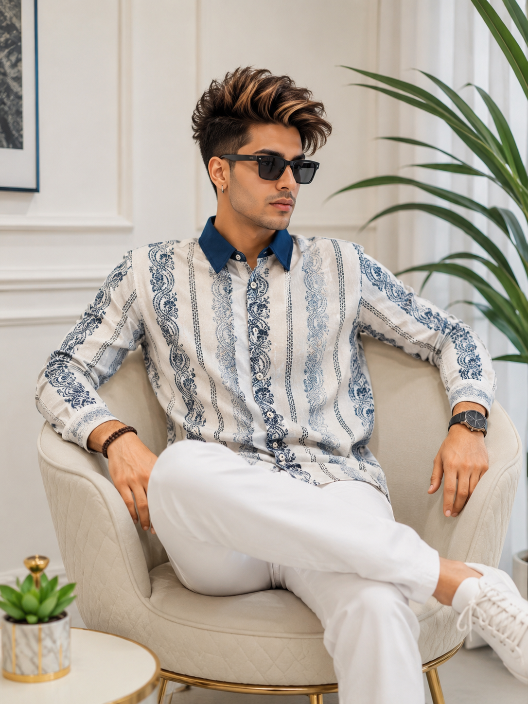 Premium Imported Full Sleeve Printed Casual Shirt