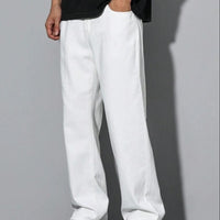 Imported Men's Straight Fit White Denim Jeans | Premium Comfort | Regular Fit