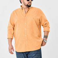 Orange Gingham Check Shirt
